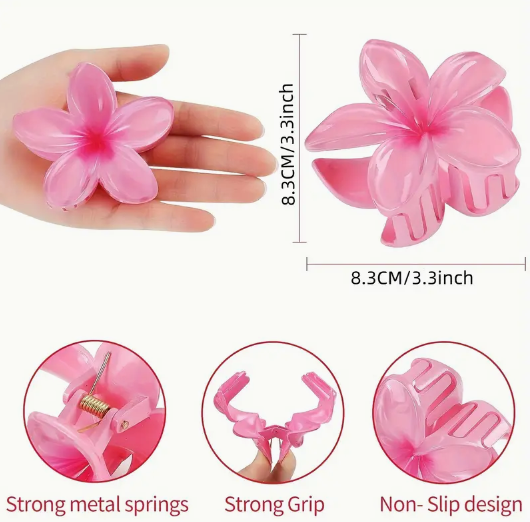 Hibiscus Hawaiian Flower Claw Clip